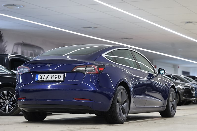 Tesla Model 3 Long Range AWD 440hk *Kampanj!* AP Pano Läder