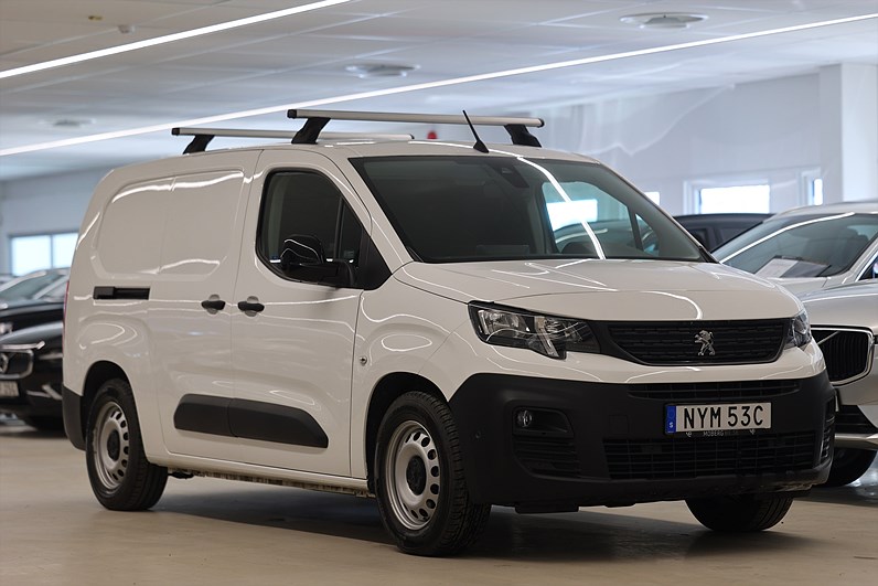 Peugeot e-Partner 136hk L2 V-Inrett Drag Värmare Navi CarPlay MOMS