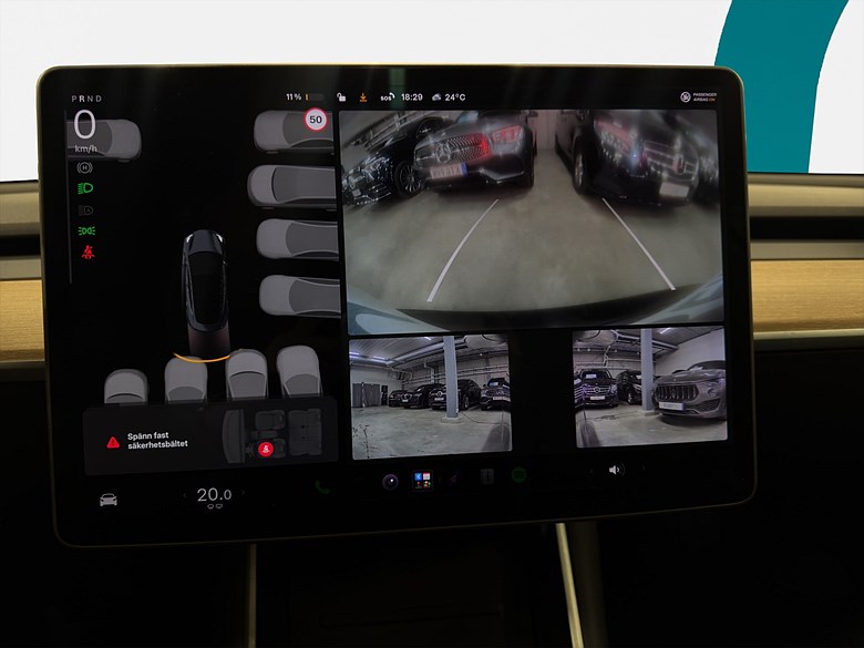 Tesla Model 3 Long Range AWD Autopilot SOH 89,9% 2020, grå – bild 14 av 21, begagnad hos Niber i Järfälla