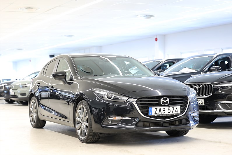 Mazda 3 2.2 DE 150hk Vision Plus HUD Navi B-kamera Keyless