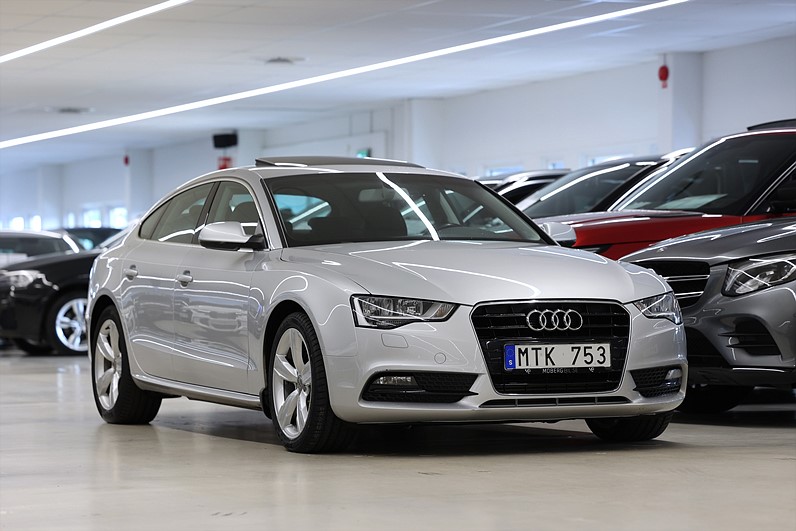 Audi A5 Sportback 2.0 TDI 177hk Sport-Pkt Taklucka Drag 1 Brukare