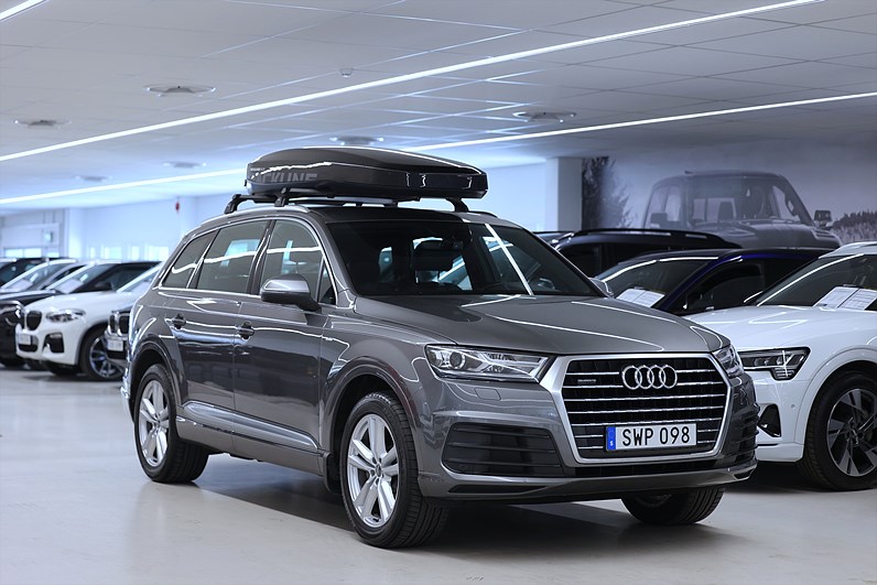 Audi Q7 3.0 TDI Q 272hk S-Line 7-sits BOSE Cockpit Takbox