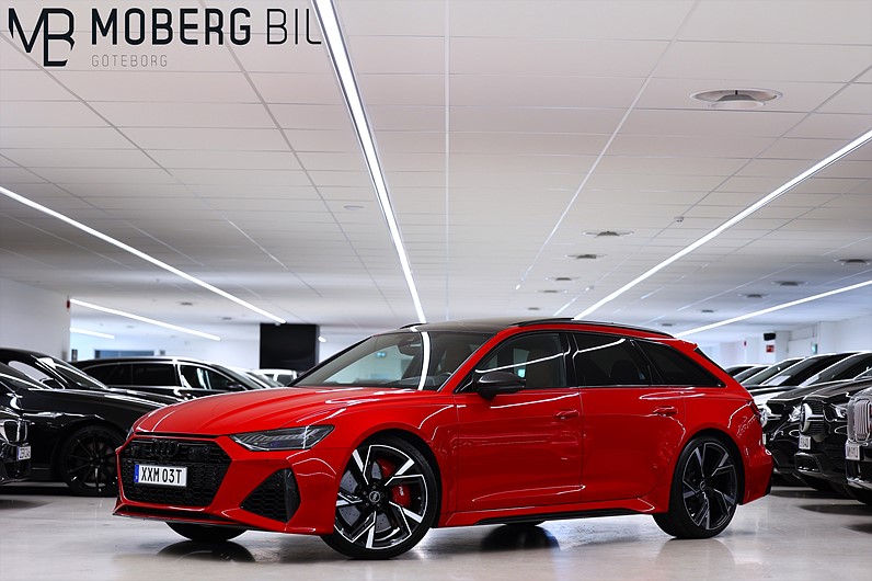 Audi RS6 Avant 4.0 TFSI Q 600hk Pano B&O Kolfiber HUD Drag