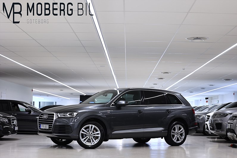 Audi Q7 3.0 TDI Q 272hk S-Line BOSE 7-Sits Cockpit Drag Värmare